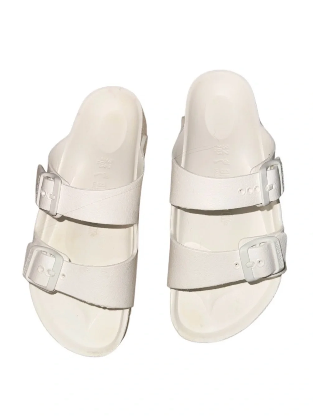 BIRKENSTOCK WHITE EVA Rubber sandals unisex youth girl’s boys size 1